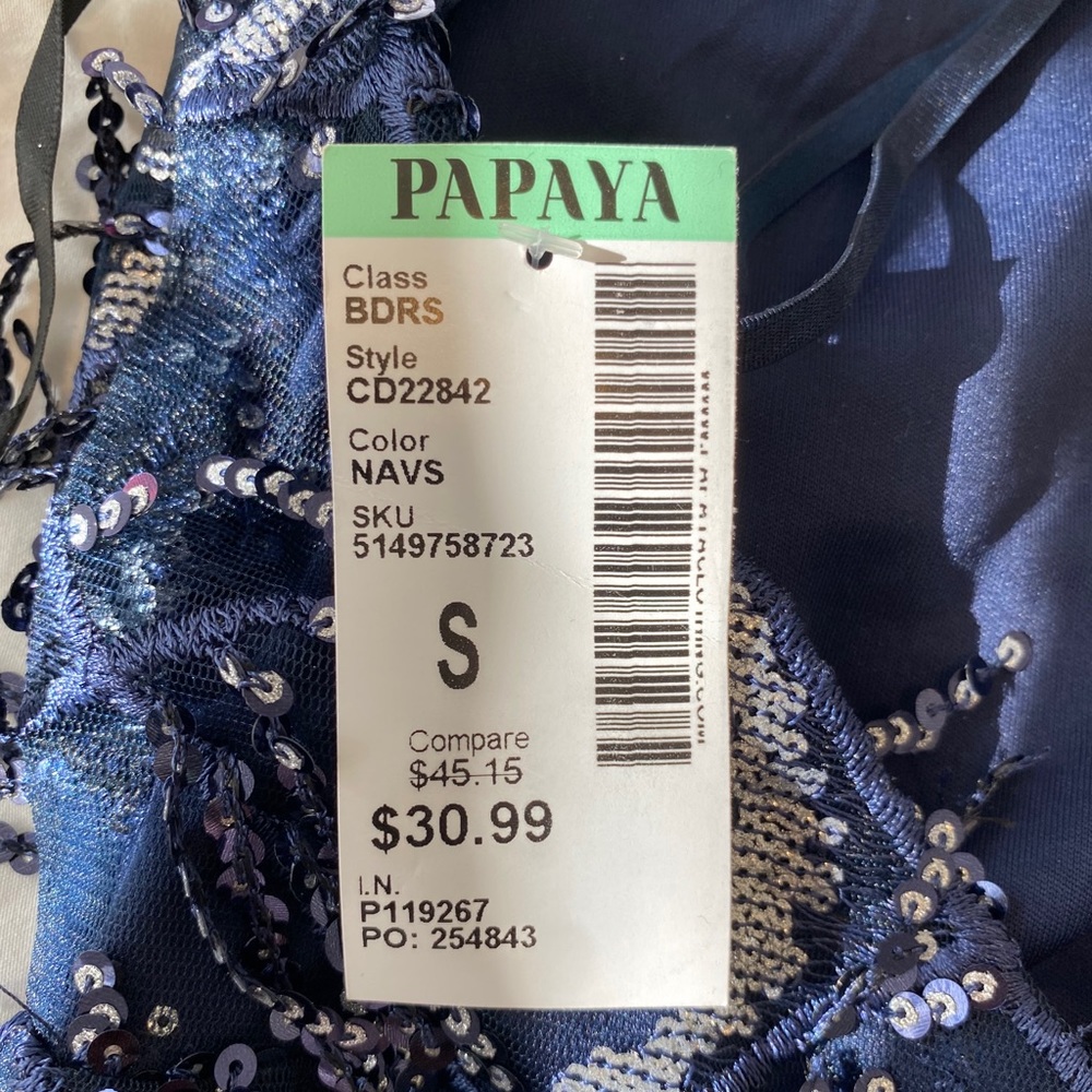 BLUE SEQUIN DRESS - Picture 6 of 6